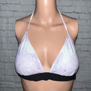 Vero Moda Purple, White & Black Floral Bra size L